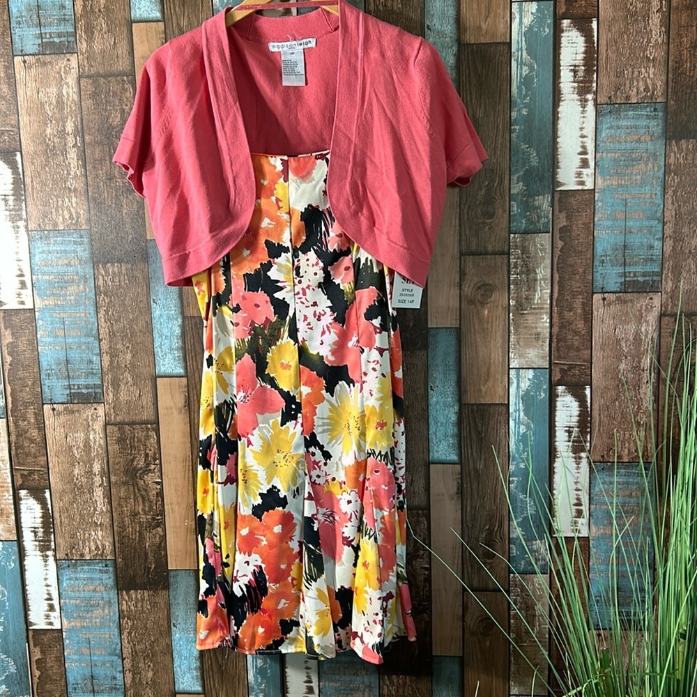 Madison Leigh 14P two piece sweater and floral dress